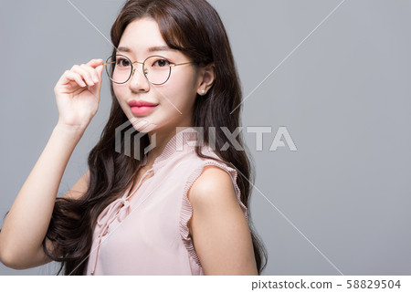 Female business glasses Female business glasses 58829504