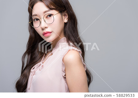 女商務眼鏡 58829533