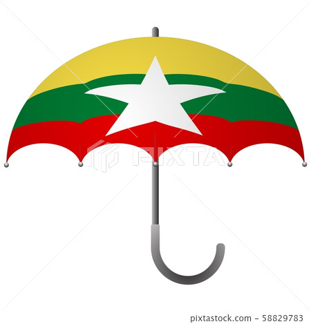 Burma flag umbrella Burma flag umbrella 58829783
