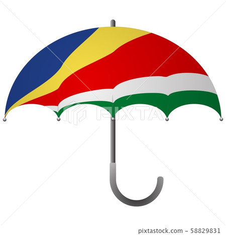 Seychelles flag umbrella Seychelles flag umbrella 58829831
