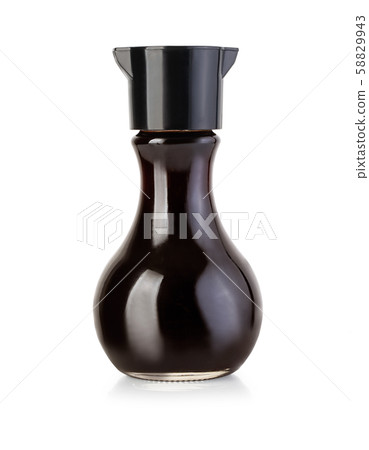 soy sauce bottle isolated 58829943