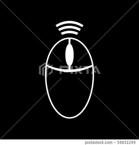 Computer wireless mouse icon. Computer wireless mouse icon. 58832293