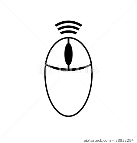 Computer wireless mouse icon. Computer wireless mouse icon. 58832294