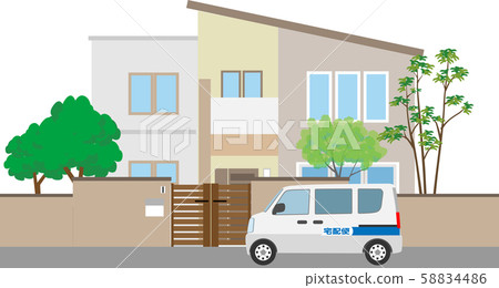 Housing and light wagon courier 58834486