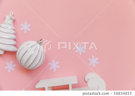 Simply minimal composition winter objects ornament Simply minimal composition winter objects ornament 58834857