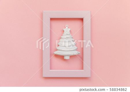 Simply minimal composition winter objects ornament 58834862