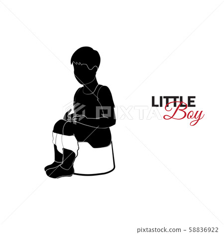 Little child, baby. A little boy is sitting on a pot Little child, baby. A little boy is sitting on a pot 58836922