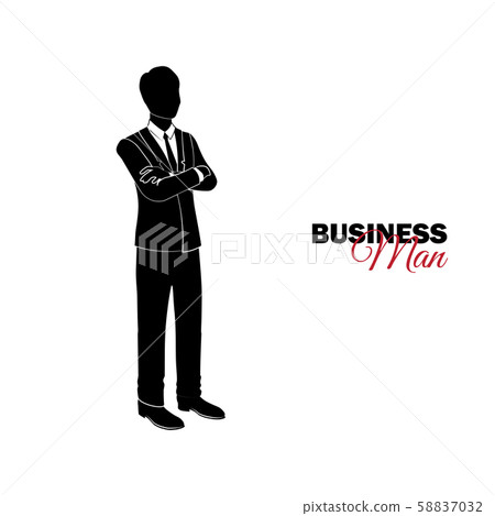 Businessman, Manager. A man in a business suit. Businessman folded his arms over his chest 58837032