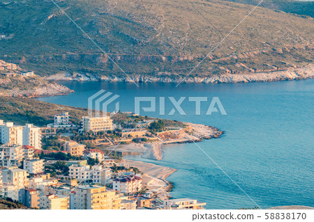 Landscape from Lekuresi Castle, Saranda, Albania Landscape from Lekuresi Castle, Saranda, Albania 58838170