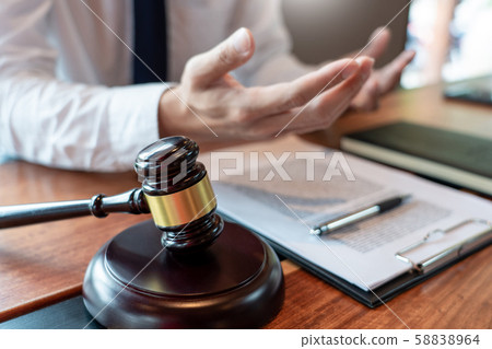 lawyer or judge business man working with lawyer or judge business man working with 58838964