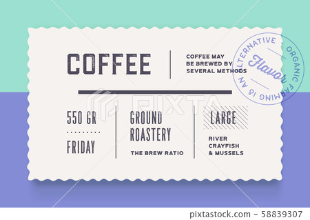 Vintage Minimal Label. Set of graphic modern vintage label 58839307
