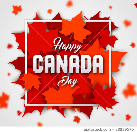 Background of happy Canada day. Red maple leaves Background of happy Canada day. Red maple leaves 58839570