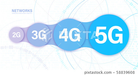 Network 5G concept. High speed connection Internet 58839608
