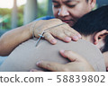 Male people christian adult health care hug to 58839802