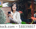 business women with coffee in lifestyle relax on 58839807