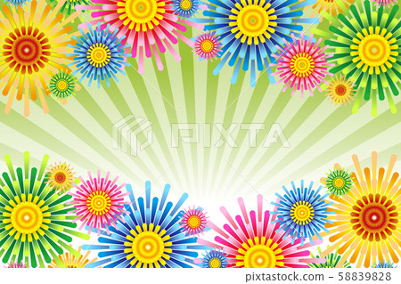 Vector illustration background wallpaper, colorful, concentrated lines, effect lines, radial, flowers, flower, free material, free size, Vector illustration background wallpaper, colorful, concentrated lines, effect lines, radial, flowers, flower, free material, free size, 58839828