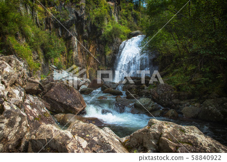 Korbu Waterfall at Lake Teletskoye Korbu Waterfall at Lake Teletskoye 58840922