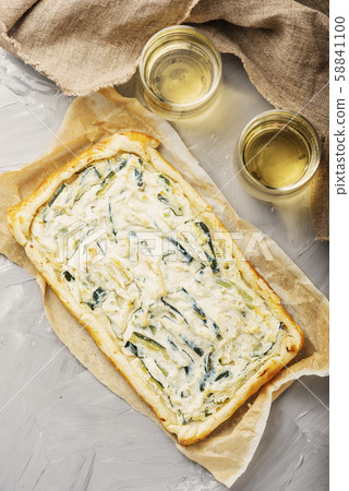 homemade tart with ricotta and zucchini homemade tart with ricotta and zucchini 58841100