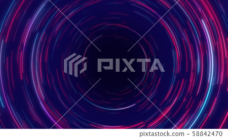 Blue and red abstract circular radial lines background. Blue and red abstract circular radial lines background. 58842470