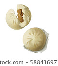 Illustration of meat bun 58843697