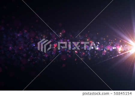 Sparkling light effects, lens flare and particles Sparkling light effects, lens flare and particles 58845154
