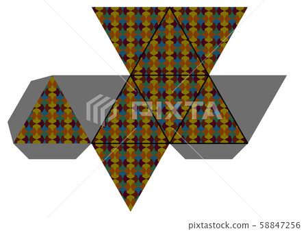 Development of the regular octahedron Development of the regular octahedron 58847256