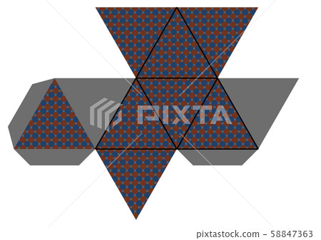 Development of the regular octahedron Development of the regular octahedron 58847363