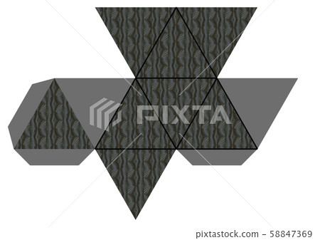 Development of the regular octahedron Development of the regular octahedron 58847369