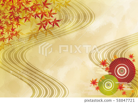 秋葉:楓落葉秋枯葉流線京都日本風格 秋葉:楓落葉秋枯葉流線京都日本風格 58847721