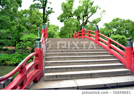 太古橋太宰府天滿宮神社池塘 太古橋太宰府天滿宮神社池塘 58848681