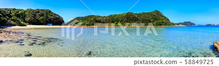 Rokukata Beach Panorama [Goto City, Nagasaki Prefecture] 58849725