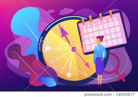 Menopause concept vector illustration. - Stock Illustration [58850677 ...