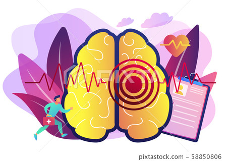 Stroke concept vector illustration. - Stock Illustration [58850806] - PIXTA
