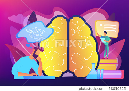 Alzheimer disease concept vector illustration. Alzheimer disease concept vector illustration. 58850825