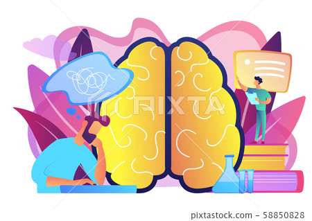Alzheimer disease concept vector illustration. Alzheimer disease concept vector illustration. 58850828
