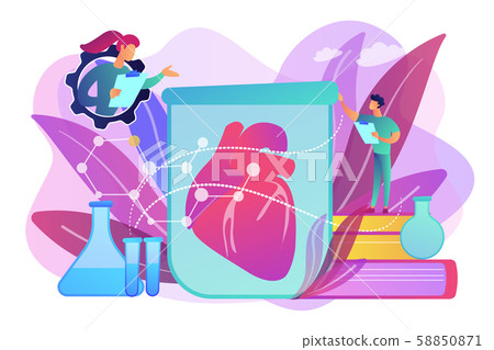 Lab-grown organs concept vector illustration. 58850871
