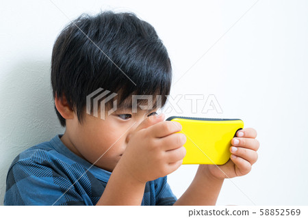 Boy mask smartphone 58852569