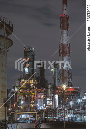 Night view of the Huaisen North Seaside Industrial Area Night view of the Huaisen North Seaside Industrial Area 58853092