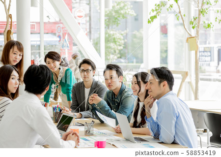Casual business fashionable workplace 58853419