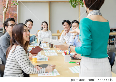 Casual business fashionable workplace Casual business fashionable workplace 58853710