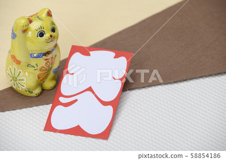 Maneki Neko / New Year's card / Large bag image Maneki Neko / New Year's card / Large bag image 58854186