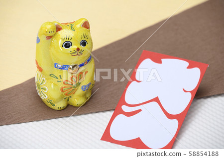 Maneki Neko / New Year's card / Large bag image 58854188