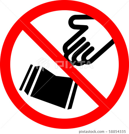 Garbage litter mark 58854335