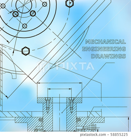 Vector engineering illustration. Cover, flyer, banner, background 58855225