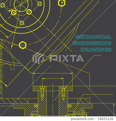 Vector engineering illustration. Cover, flyer, banner, background Vector engineering illustration. Cover, flyer, banner, background 58855226