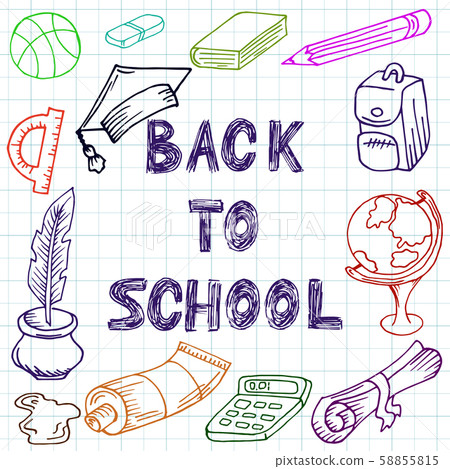 Back to school. Hand drawing 58855815