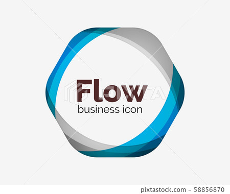 Abstract hexagon logo design template - Stock Illustration [58856870 ...