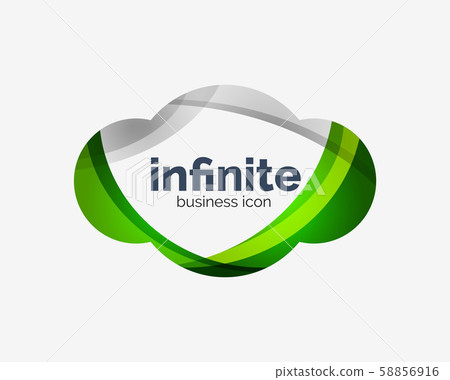 Infinite logo, abstract business icon 58856916