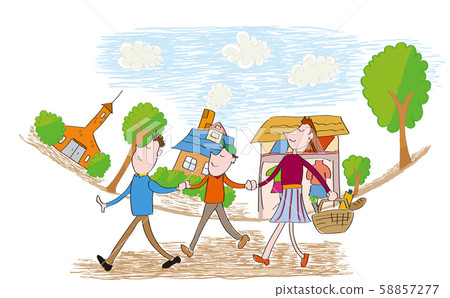 Shopping Family 58857277