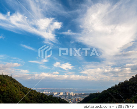 Rokko mountain range, view from Mt. Rokko mountain range, view from Mt. 58857679